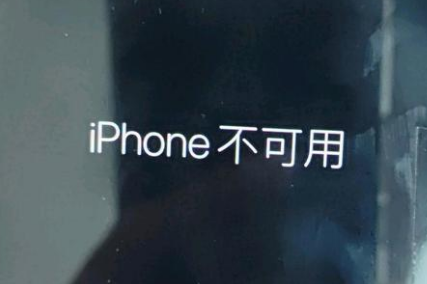 伊吾苹果服务网点分享锁屏界面显示“iPhone 不可用”如何解决 